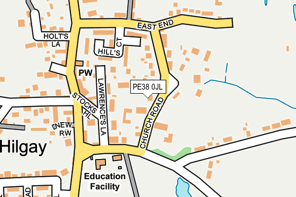 PE38 0JL map - OS OpenMap – Local (Ordnance Survey) PE38 0JL map - OS OpenMap – Local (Ordnance Survey)