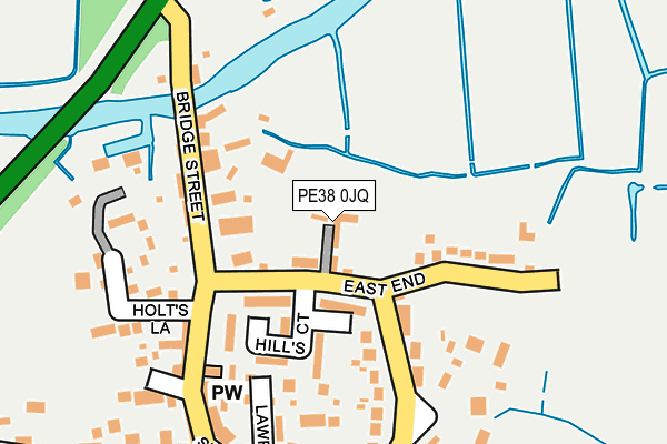 PE38 0JQ map - OS OpenMap – Local (Ordnance Survey) PE38 0JQ map - OS OpenMap – Local (Ordnance Survey)