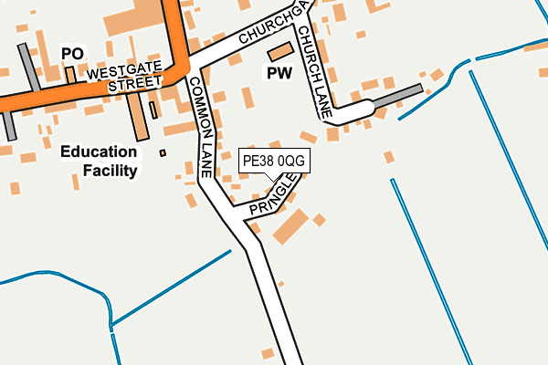 PE38 0QG map - OS OpenMap – Local (Ordnance Survey)