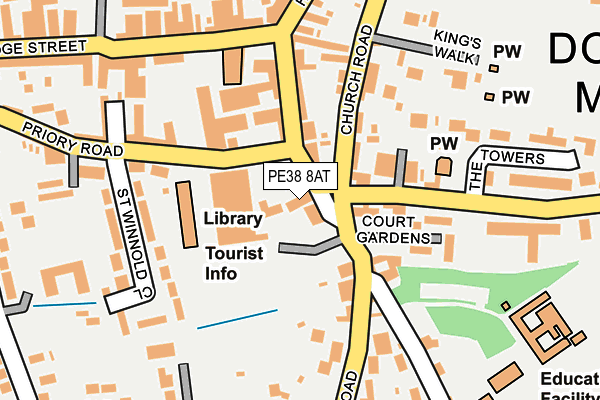 PE38 8AT map - OS OpenMap – Local (Ordnance Survey) PE38 8AT map - OS OpenMap – Local (Ordnance Survey)