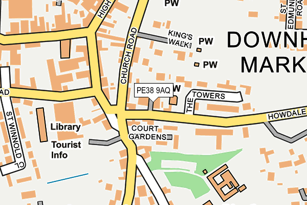 PE38 9AQ map - OS OpenMap – Local (Ordnance Survey)