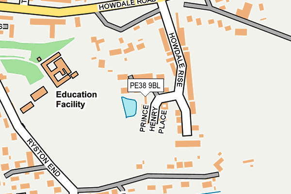 PE38 9BL map - OS OpenMap – Local (Ordnance Survey) PE38 9BL map - OS OpenMap – Local (Ordnance Survey)