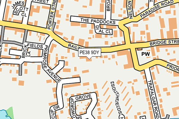 PE38 9DY map - OS OpenMap – Local (Ordnance Survey) PE38 9DY map - OS OpenMap – Local (Ordnance Survey)