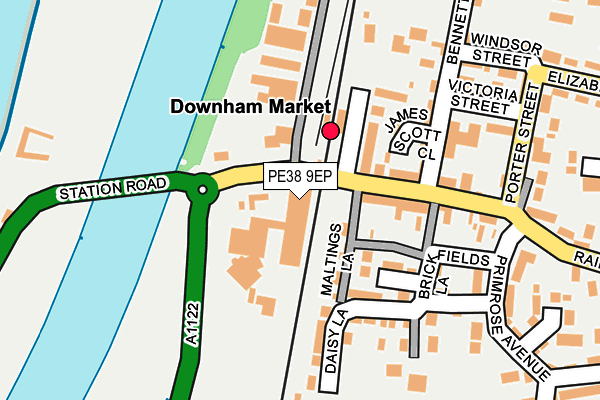 PE38 9EP map - OS OpenMap – Local (Ordnance Survey) PE38 9EP map - OS OpenMap – Local (Ordnance Survey)