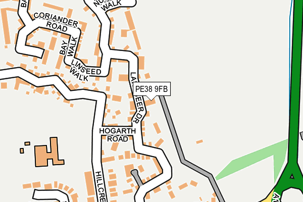 PE38 9FB map - OS OpenMap – Local (Ordnance Survey) PE38 9FB map - OS OpenMap – Local (Ordnance Survey)