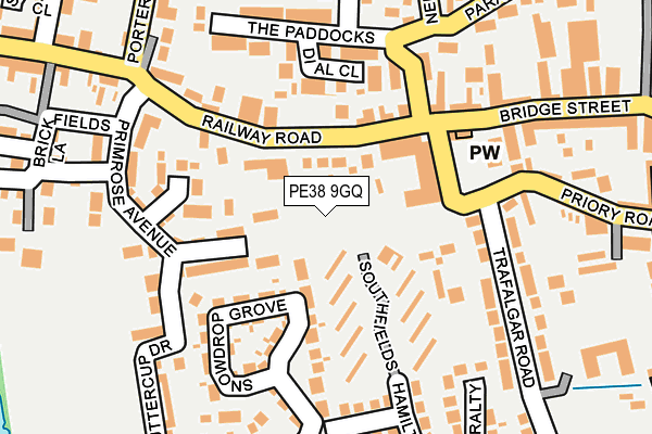 PE38 9GQ map - OS OpenMap – Local (Ordnance Survey) PE38 9GQ map - OS OpenMap – Local (Ordnance Survey)