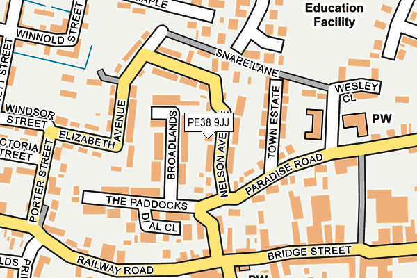 PE38 9JJ map - OS OpenMap – Local (Ordnance Survey) PE38 9JJ map - OS OpenMap – Local (Ordnance Survey)