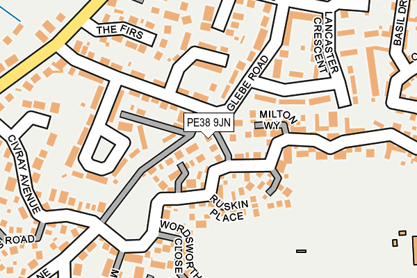 PE38 9JN map - OS OpenMap – Local (Ordnance Survey) PE38 9JN map - OS OpenMap – Local (Ordnance Survey)