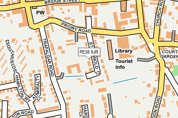 PE38 9JR map - OS OpenMap – Local (Ordnance Survey)