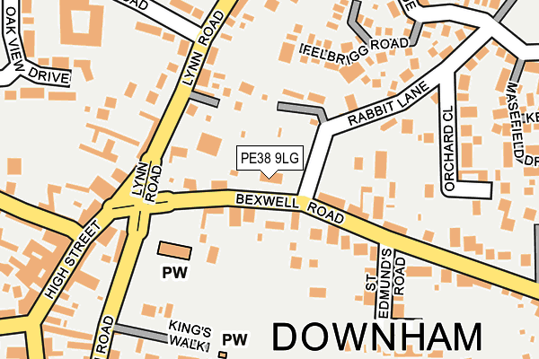 PE38 9LG map - OS OpenMap – Local (Ordnance Survey) PE38 9LG map - OS OpenMap – Local (Ordnance Survey)