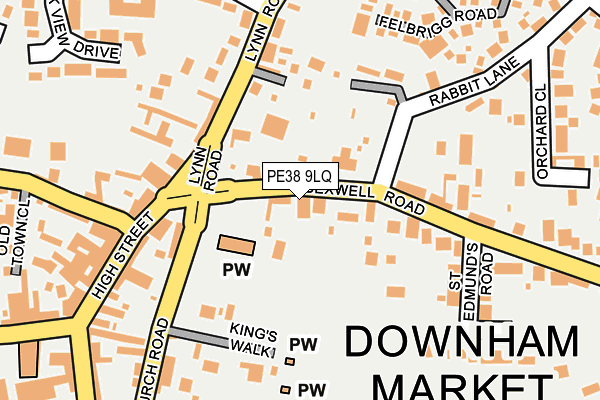 PE38 9LQ map - OS OpenMap – Local (Ordnance Survey) PE38 9LQ map - OS OpenMap – Local (Ordnance Survey)