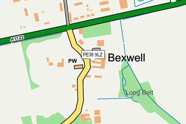 PE38 9LZ map - OS OpenMap – Local (Ordnance Survey) PE38 9LZ map - OS OpenMap – Local (Ordnance Survey)