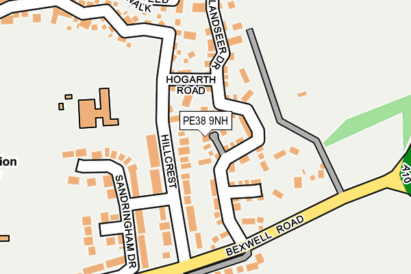 PE38 9NH map - OS OpenMap – Local (Ordnance Survey) PE38 9NH map - OS OpenMap – Local (Ordnance Survey)