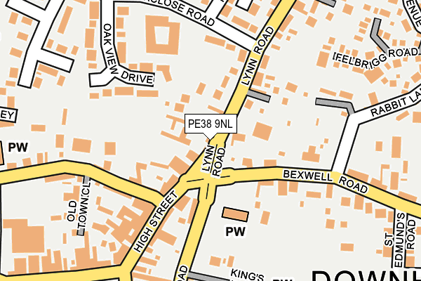 PE38 9NL map - OS OpenMap – Local (Ordnance Survey) PE38 9NL map - OS OpenMap – Local (Ordnance Survey)