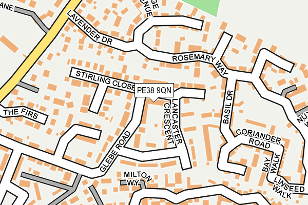 PE38 9QN map - OS OpenMap – Local (Ordnance Survey) PE38 9QN map - OS OpenMap – Local (Ordnance Survey)