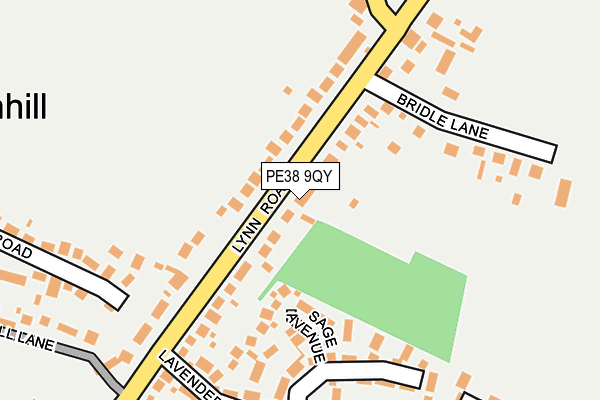 PE38 9QY map - OS OpenMap – Local (Ordnance Survey) PE38 9QY map - OS OpenMap – Local (Ordnance Survey)