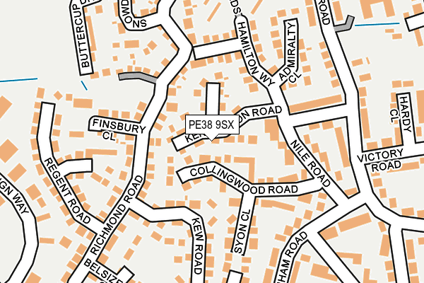 PE38 9SX map - OS OpenMap – Local (Ordnance Survey) PE38 9SX map - OS OpenMap – Local (Ordnance Survey)