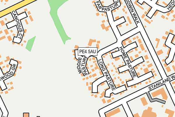 PE4 5AU map - OS OpenMap – Local (Ordnance Survey) PE4 5AU map - OS OpenMap – Local (Ordnance Survey)