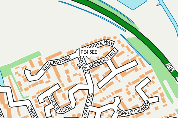 PE4 5EE map - OS OpenMap – Local (Ordnance Survey) PE4 5EE map - OS OpenMap – Local (Ordnance Survey)