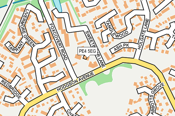 PE4 5EG map - OS OpenMap – Local (Ordnance Survey) PE4 5EG map - OS OpenMap – Local (Ordnance Survey)