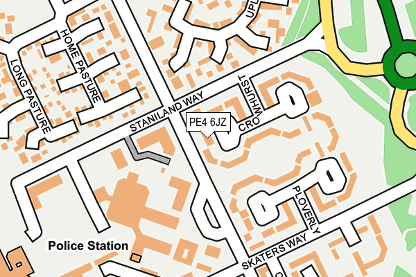 PE4 6JZ map - OS OpenMap – Local (Ordnance Survey) PE4 6JZ map - OS OpenMap – Local (Ordnance Survey)
