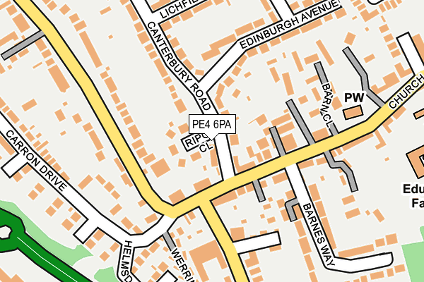 PE4 6PA map - OS OpenMap – Local (Ordnance Survey) PE4 6PA map - OS OpenMap – Local (Ordnance Survey)