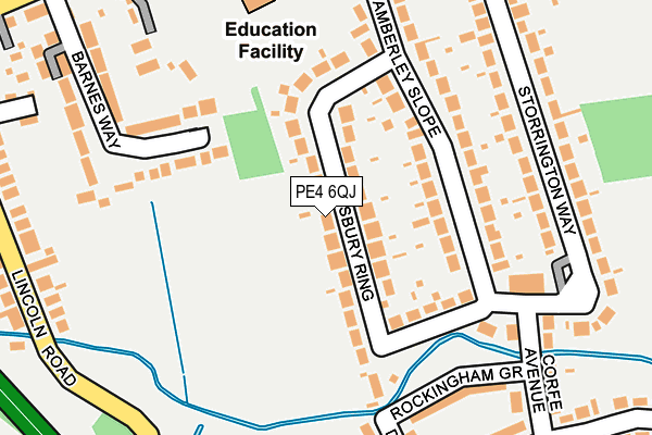 PE4 6QJ map - OS OpenMap – Local (Ordnance Survey) PE4 6QJ map - OS OpenMap – Local (Ordnance Survey)