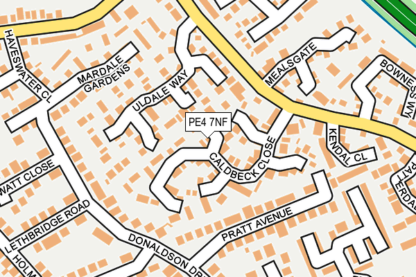 PE4 7NF map - OS OpenMap – Local (Ordnance Survey) PE4 7NF map - OS OpenMap – Local (Ordnance Survey)