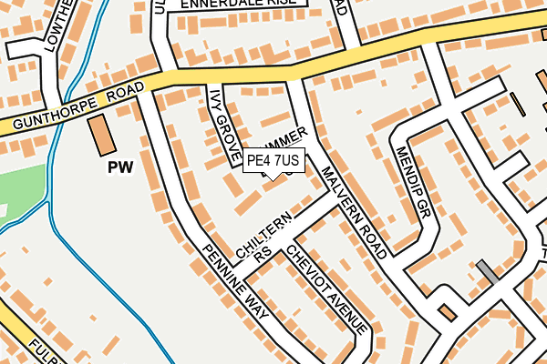 PE4 7US map - OS OpenMap – Local (Ordnance Survey) PE4 7US map - OS OpenMap – Local (Ordnance Survey)
