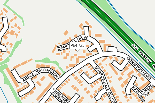 PE4 7ZJ map - OS OpenMap – Local (Ordnance Survey) PE4 7ZJ map - OS OpenMap – Local (Ordnance Survey)