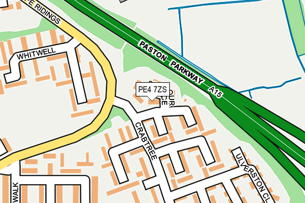 PE4 7ZS map - OS OpenMap – Local (Ordnance Survey) PE4 7ZS map - OS OpenMap – Local (Ordnance Survey)