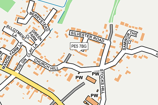 PE5 7BG map - OS OpenMap – Local (Ordnance Survey) PE5 7BG map - OS OpenMap – Local (Ordnance Survey)