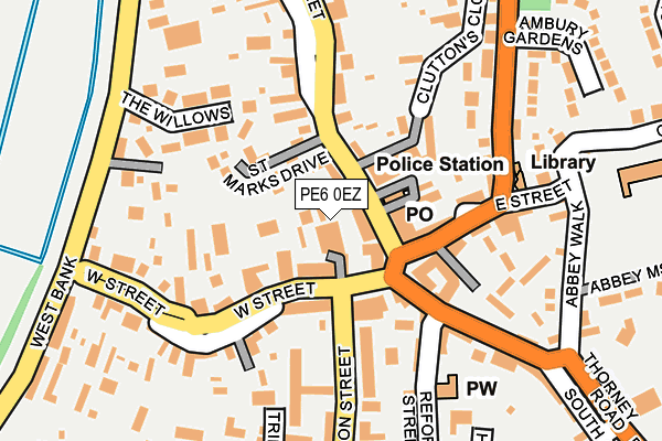 PE6 0EZ map - OS OpenMap – Local (Ordnance Survey) PE6 0EZ map - OS OpenMap – Local (Ordnance Survey)