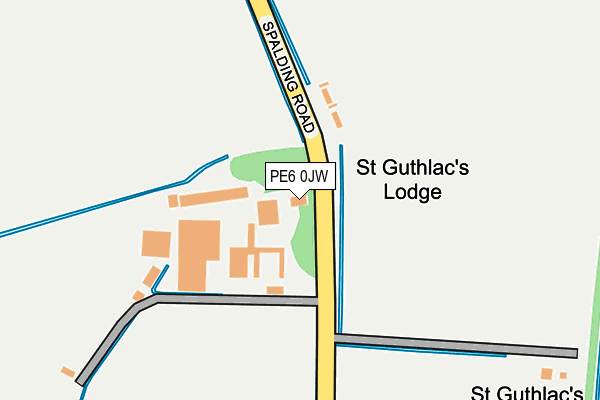 PE6 0JW map - OS OpenMap – Local (Ordnance Survey) PE6 0JW map - OS OpenMap – Local (Ordnance Survey)
