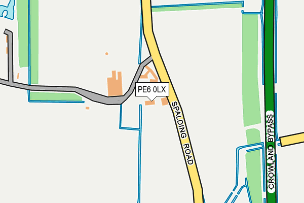 PE6 0LX map - OS OpenMap – Local (Ordnance Survey) PE6 0LX map - OS OpenMap – Local (Ordnance Survey)