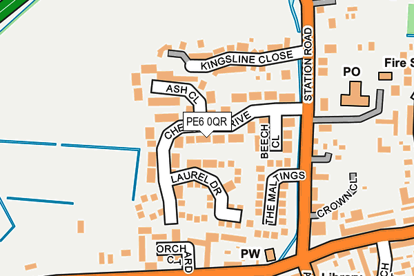 PE6 0QR map - OS OpenMap – Local (Ordnance Survey) PE6 0QR map - OS OpenMap – Local (Ordnance Survey)
