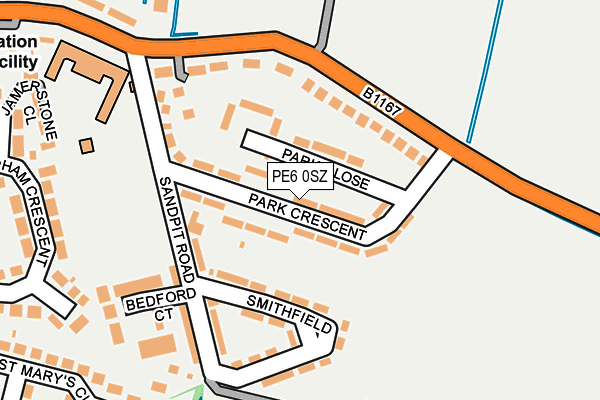 PE6 0SZ map - OS OpenMap – Local (Ordnance Survey) PE6 0SZ map - OS OpenMap – Local (Ordnance Survey)