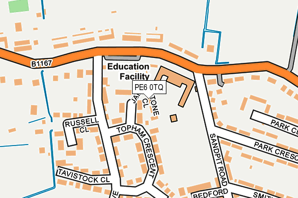 PE6 0TQ map - OS OpenMap – Local (Ordnance Survey) PE6 0TQ map - OS OpenMap – Local (Ordnance Survey)