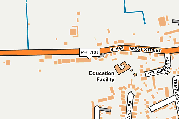 PE6 7DU map - OS OpenMap – Local (Ordnance Survey) PE6 7DU map - OS OpenMap – Local (Ordnance Survey)