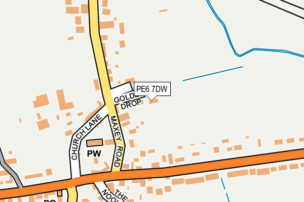 PE6 7DW map - OS OpenMap – Local (Ordnance Survey) PE6 7DW map - OS OpenMap – Local (Ordnance Survey)