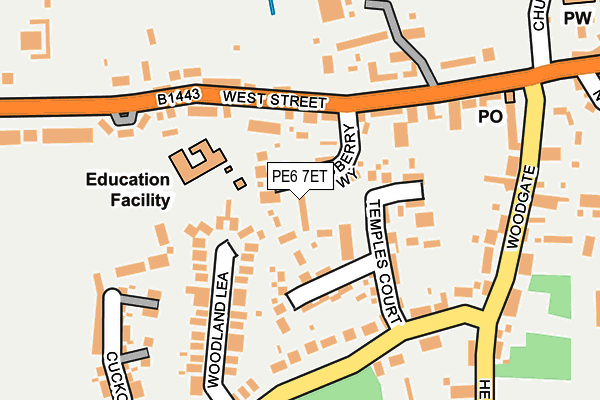 PE6 7ET map - OS OpenMap – Local (Ordnance Survey) PE6 7ET map - OS OpenMap – Local (Ordnance Survey)
