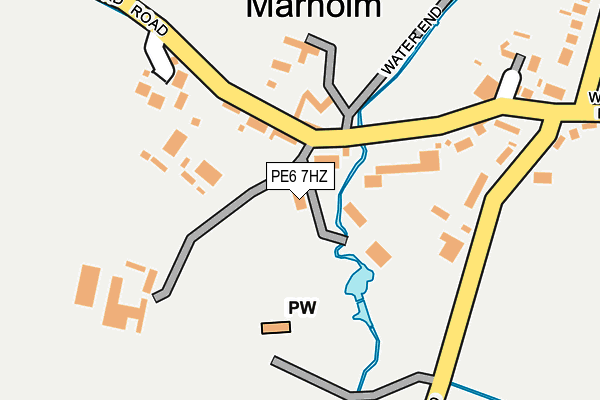 PE6 7HZ map - OS OpenMap – Local (Ordnance Survey) PE6 7HZ map - OS OpenMap – Local (Ordnance Survey)
