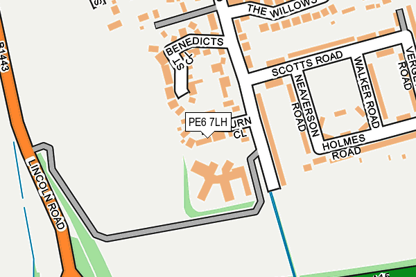 PE6 7LH map - OS OpenMap – Local (Ordnance Survey) PE6 7LH map - OS OpenMap – Local (Ordnance Survey)