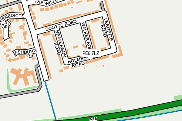 PE6 7LZ map - OS OpenMap – Local (Ordnance Survey) PE6 7LZ map - OS OpenMap – Local (Ordnance Survey)