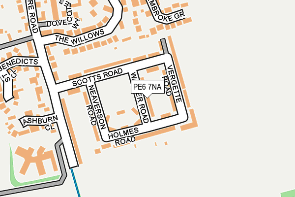 PE6 7NA map - OS OpenMap – Local (Ordnance Survey) PE6 7NA map - OS OpenMap – Local (Ordnance Survey)