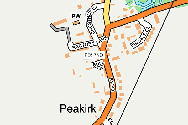 PE6 7NQ map - OS OpenMap – Local (Ordnance Survey) PE6 7NQ map - OS OpenMap – Local (Ordnance Survey)