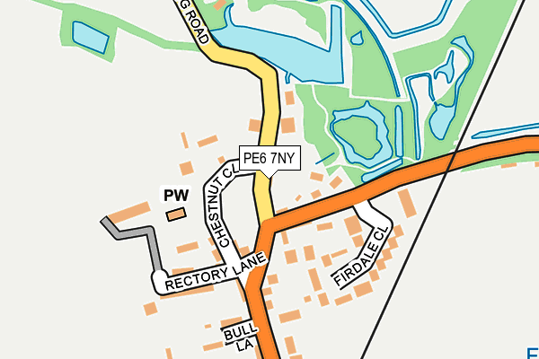 PE6 7NY map - OS OpenMap – Local (Ordnance Survey) PE6 7NY map - OS OpenMap – Local (Ordnance Survey)