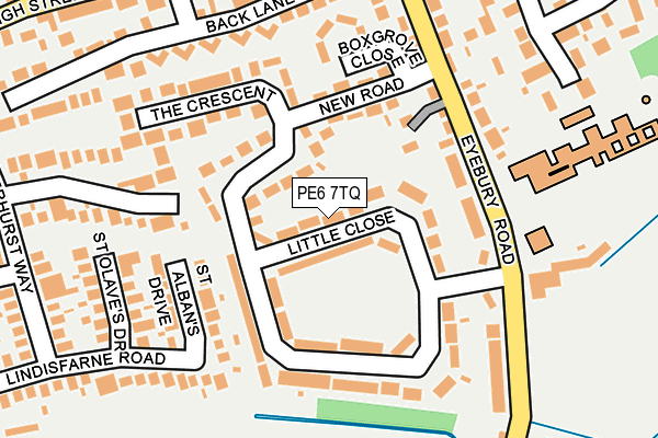 PE6 7TQ map - OS OpenMap – Local (Ordnance Survey)