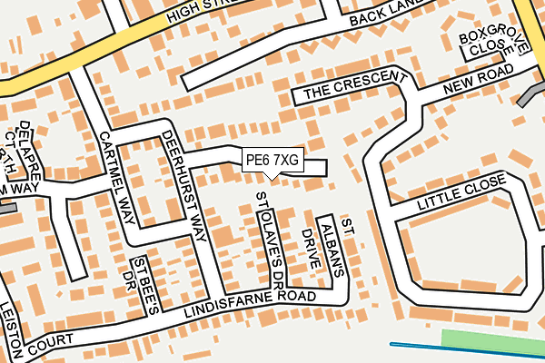 PE6 7XG map - OS OpenMap – Local (Ordnance Survey) PE6 7XG map - OS OpenMap – Local (Ordnance Survey)