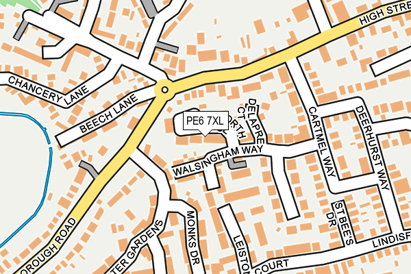 PE6 7XL map - OS OpenMap – Local (Ordnance Survey) PE6 7XL map - OS OpenMap – Local (Ordnance Survey)